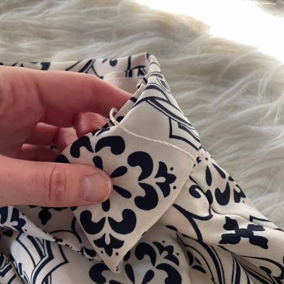 NWOT womens petite Ann Taylor tiled tie waist maxi skirt - Picture 7 of 12